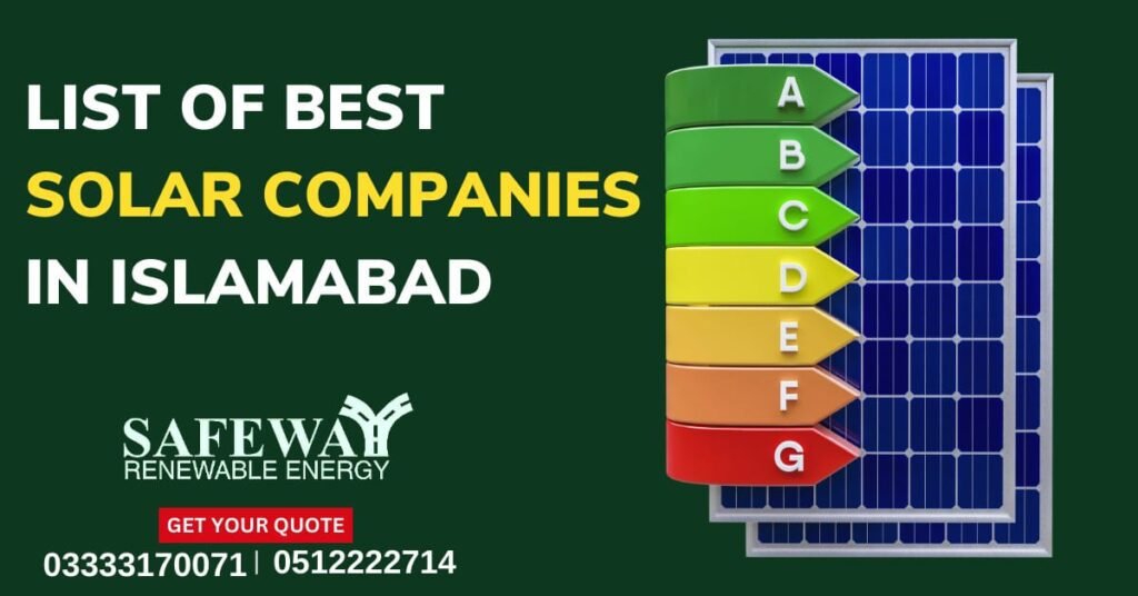 List of Best Solar Companies in Islamabad