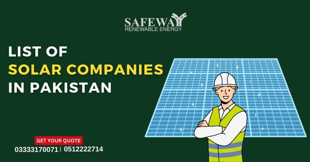  List Of Solar Companies In Pakistan SafeWayEnergy