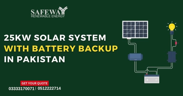 An Overview of 25 kW Solar System with Battery Backup System in Pakistan